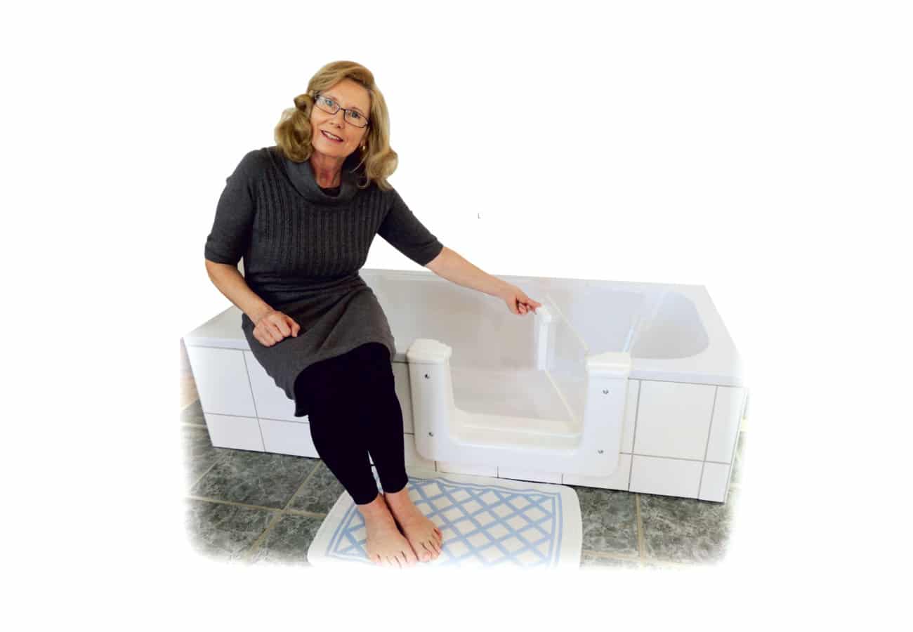 Badewanne mit Tür